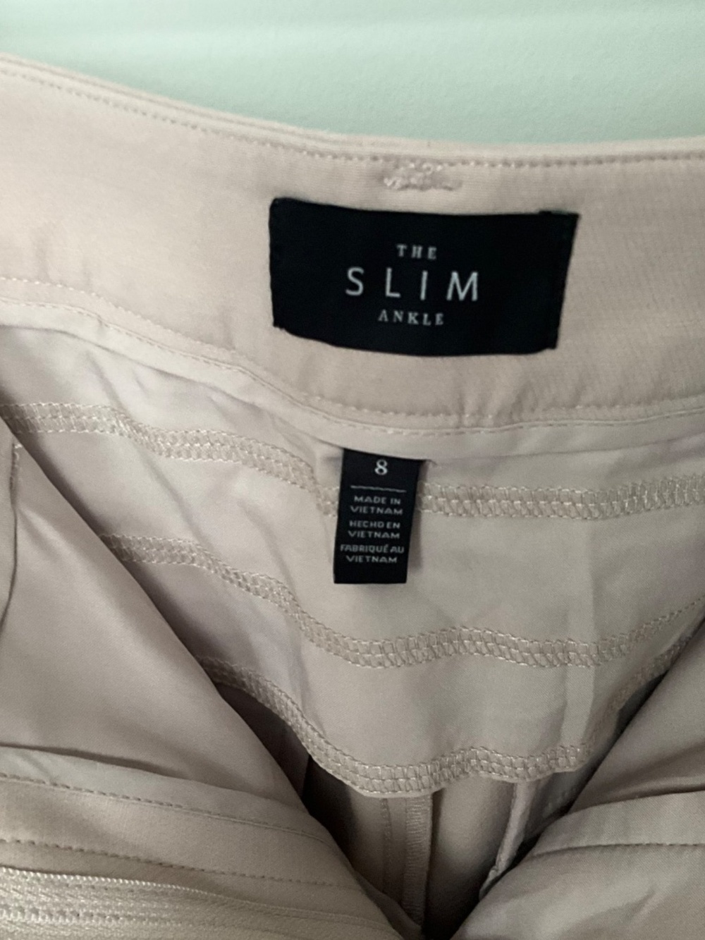 White House Black Market Slim Ankle Pant 8R - Picture 3 of 3